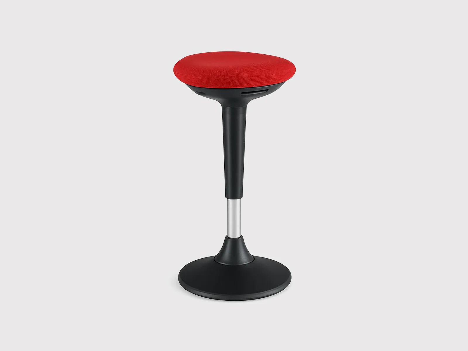 SWAN – Adjustable Polypropylene Stool with Upholstered Seat Pad - Image 2