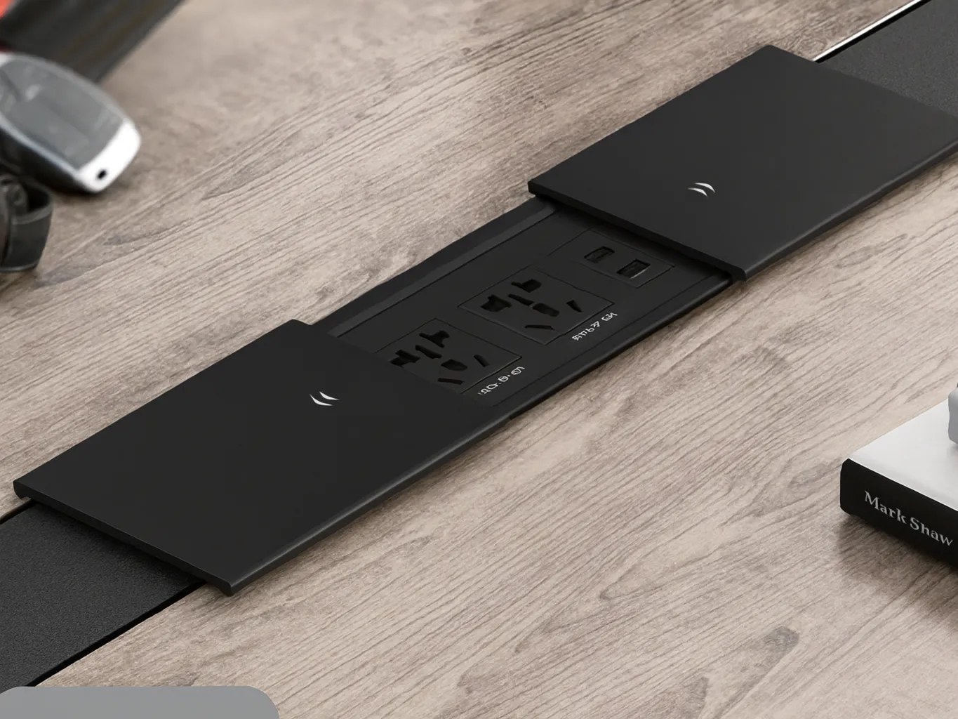 Sliding Cover In-Desk Power Module – PC05 - Image 6