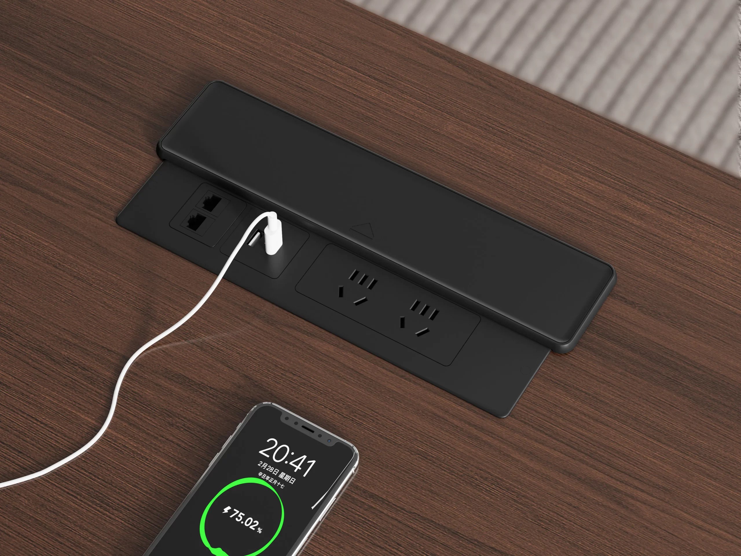 Sliding Cover In-Desk Power Module – PC05 - Image 4