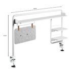 Universal Clamp On Desk Shelf