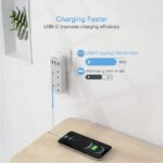 TESSAN Multi Plug Extension with 3 USB Slots