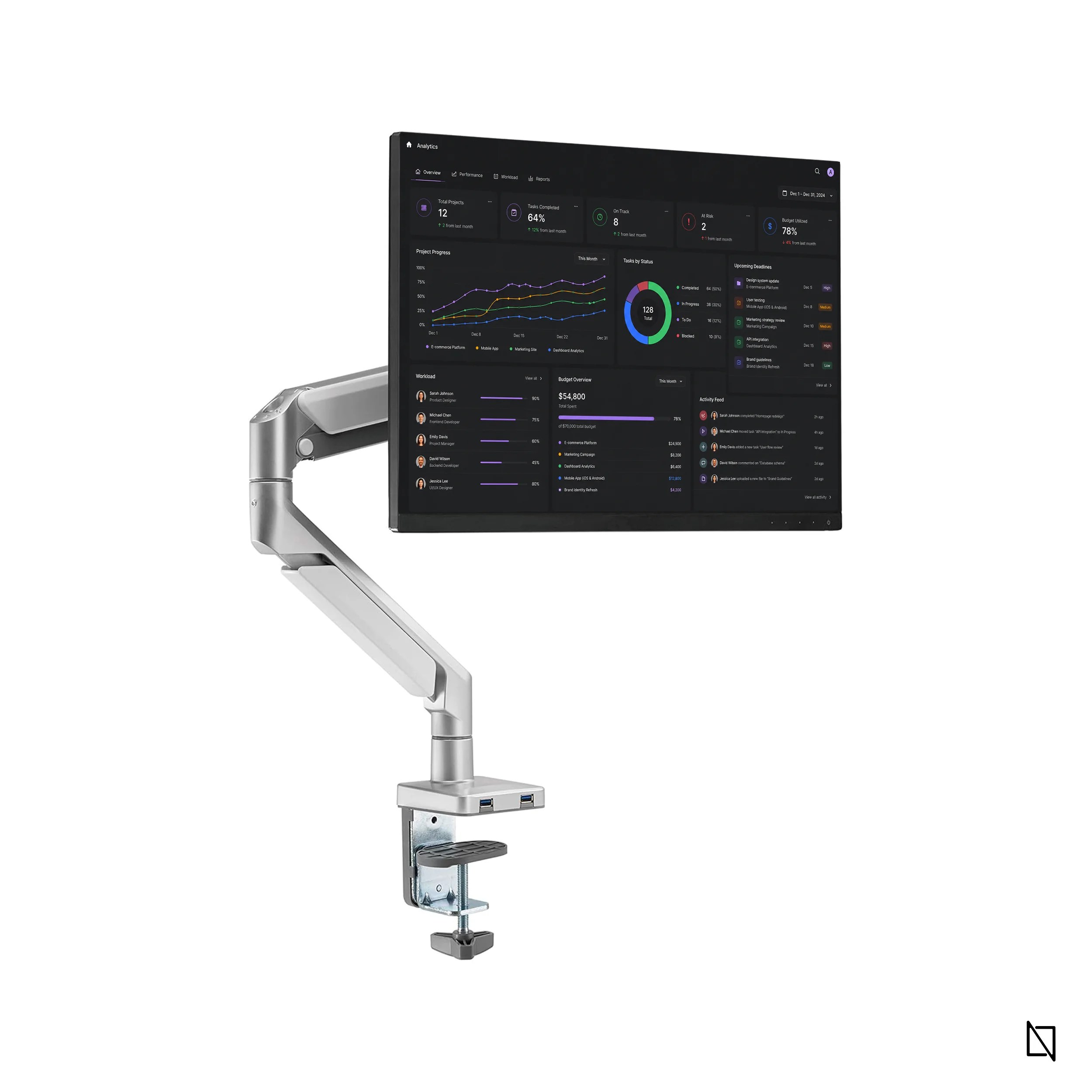 Single Monitor Arm - MODEL A PRO - Image 2