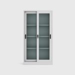 MSC-3SA – Glass Sliding Cupboard (3-Shelf)