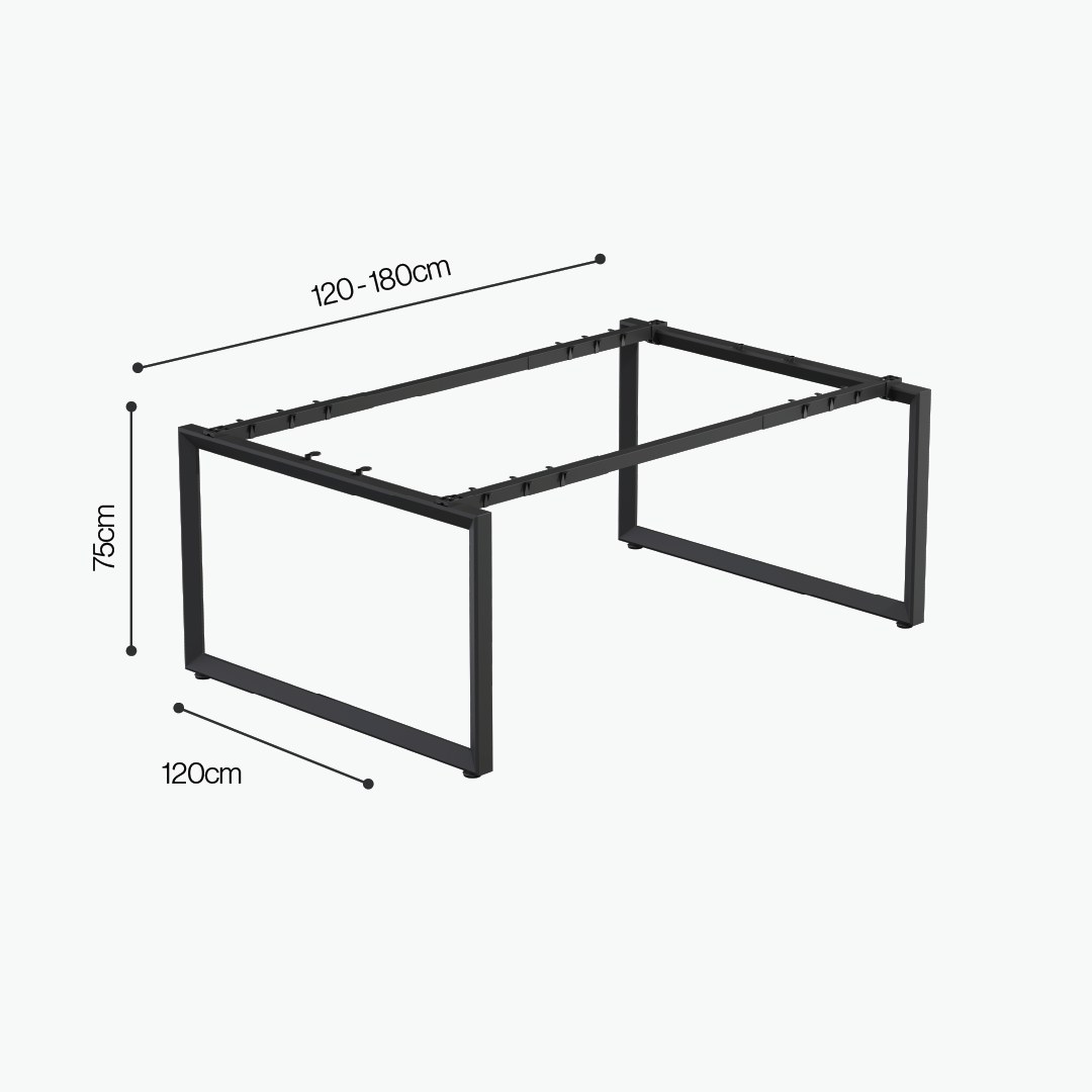 6-Person Face-to-Face Cluster Workstation - Series O