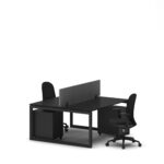 2-Person Face-to-Face Cluster Workstation - Series O