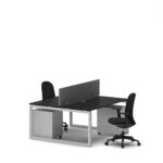 2-Person Face-to-Face Cluster Workstation - Series O