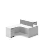 Slate Angle Office Workstation Desk – Duo (2-Person)