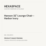 Hanson 32" Lounge Chair - Harbor Ivory