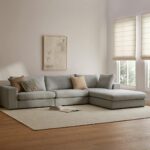 Beta 133.5" Right Modular Sectional - Welsh Gray