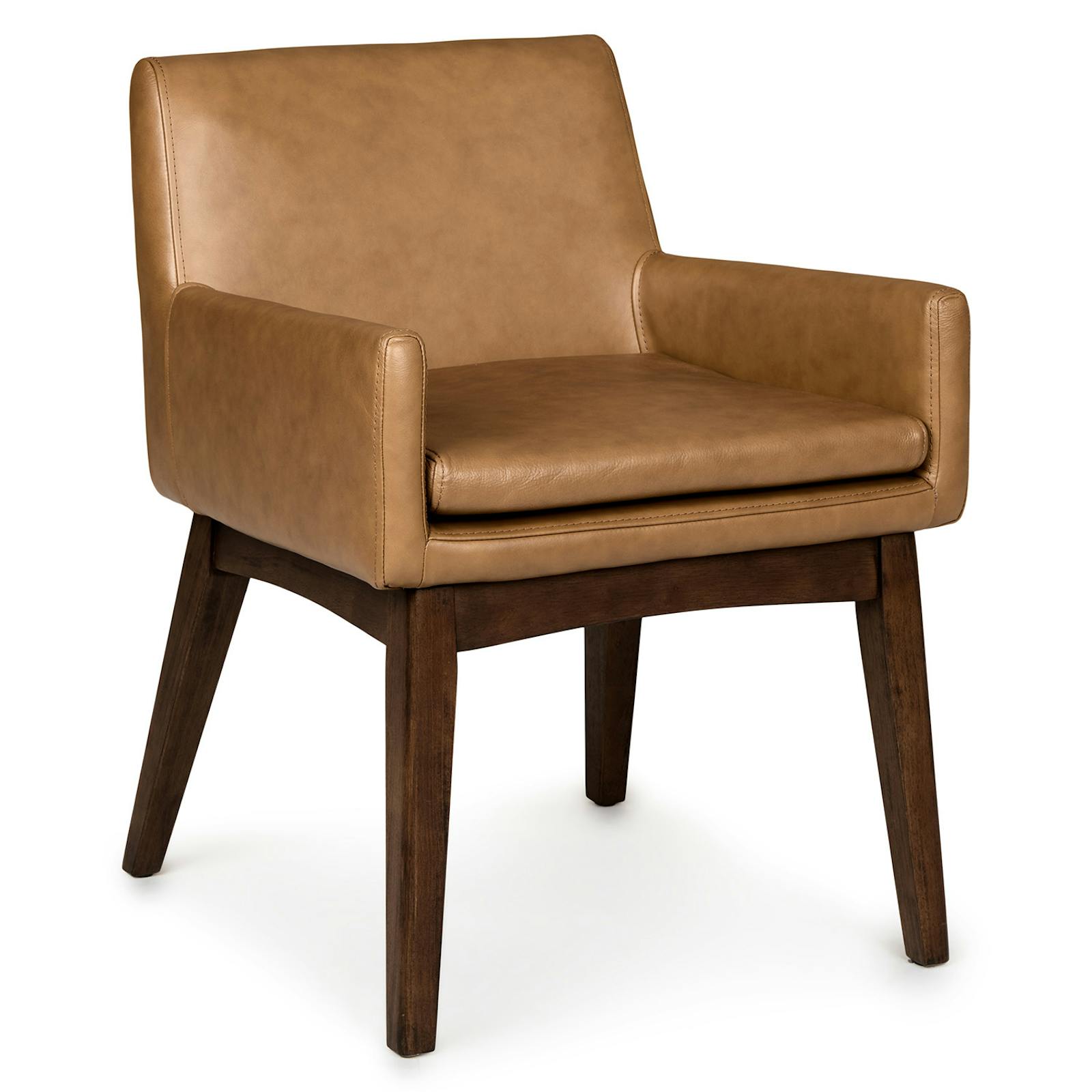 Chantel Leather Dining Armchair - Toscana Tan