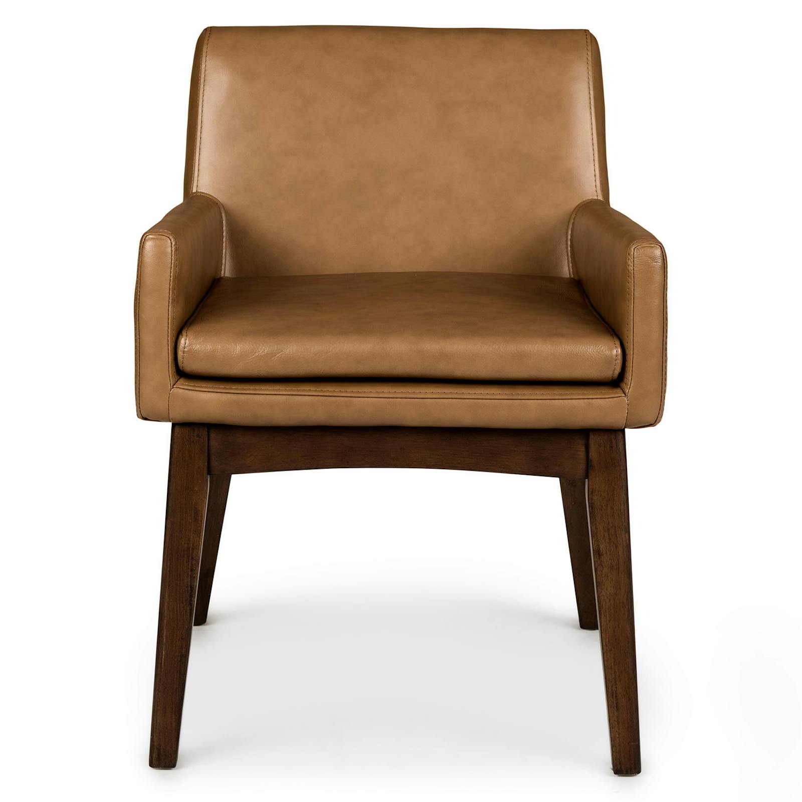 Chantel Leather Dining Armchair - Toscana Tan