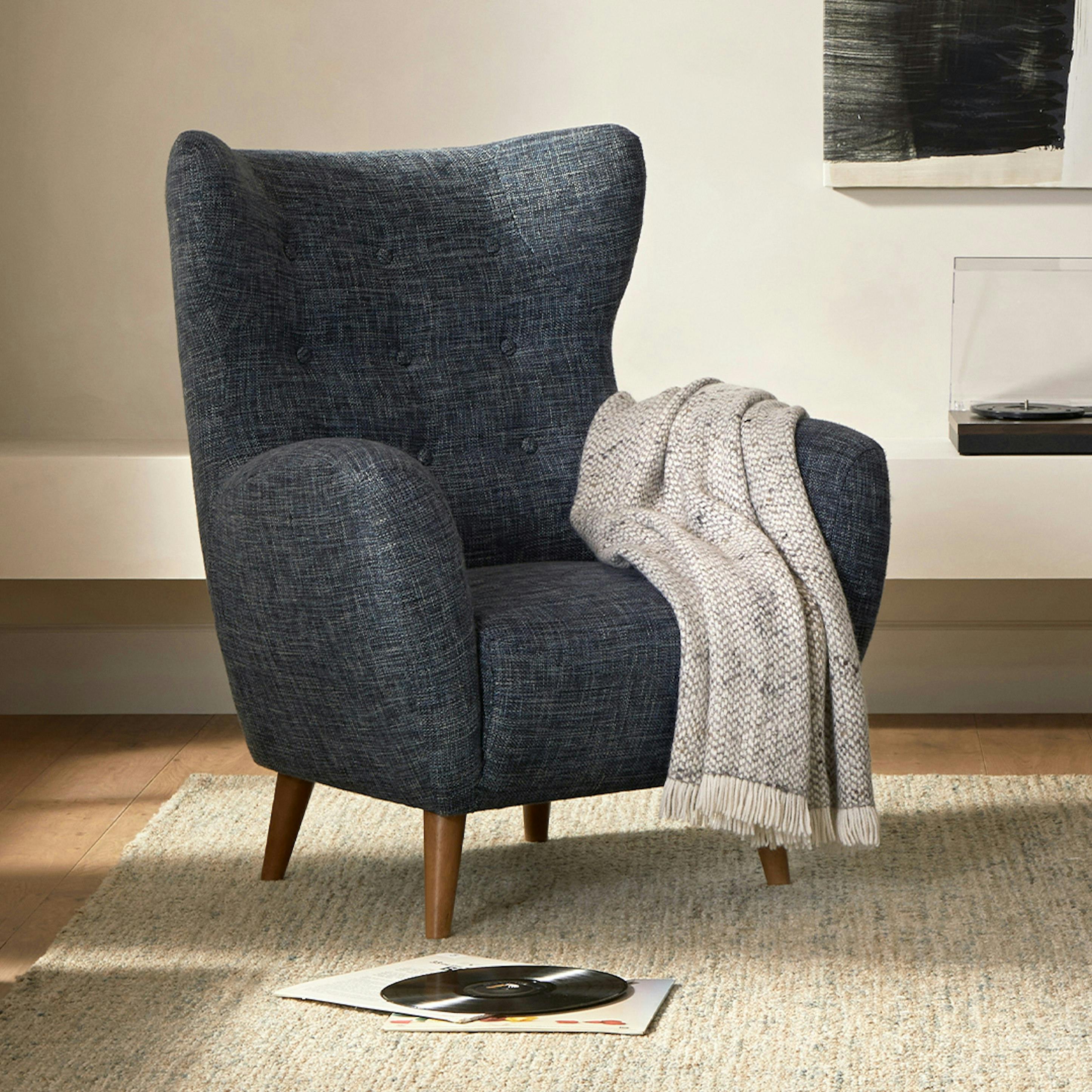 Mod 35" Lounge Chair - Blue Berry