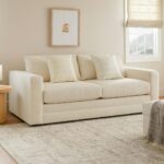 Riley 84" Sofa Bed - Napa White