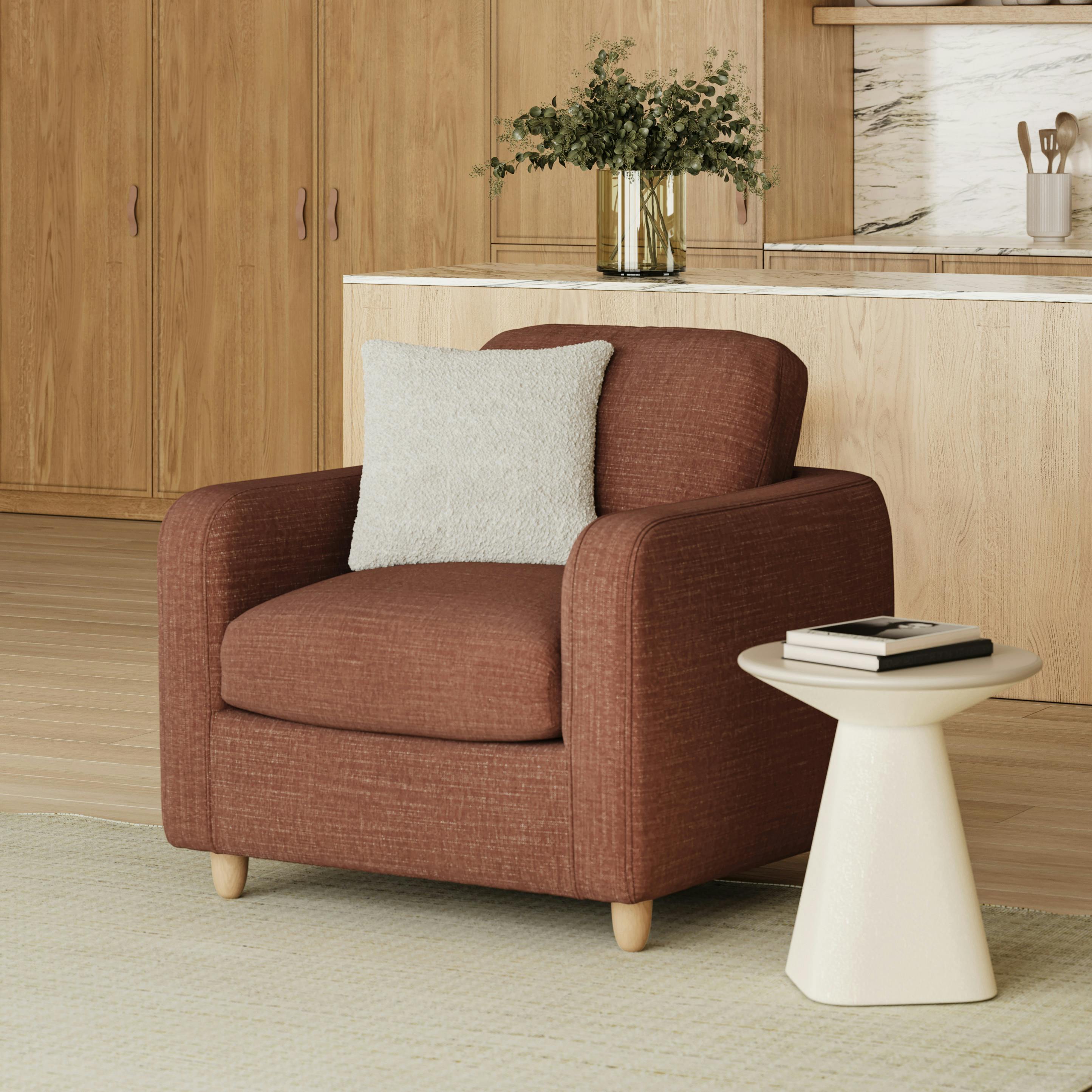 Vati 37" Lounge Chair - Napa Rust