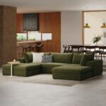 Beta 129.5" Modular U Sectional - Cypress Green