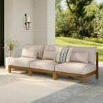Cove 102.75" Outdoor Armless Modular Sofa - Basket Beige