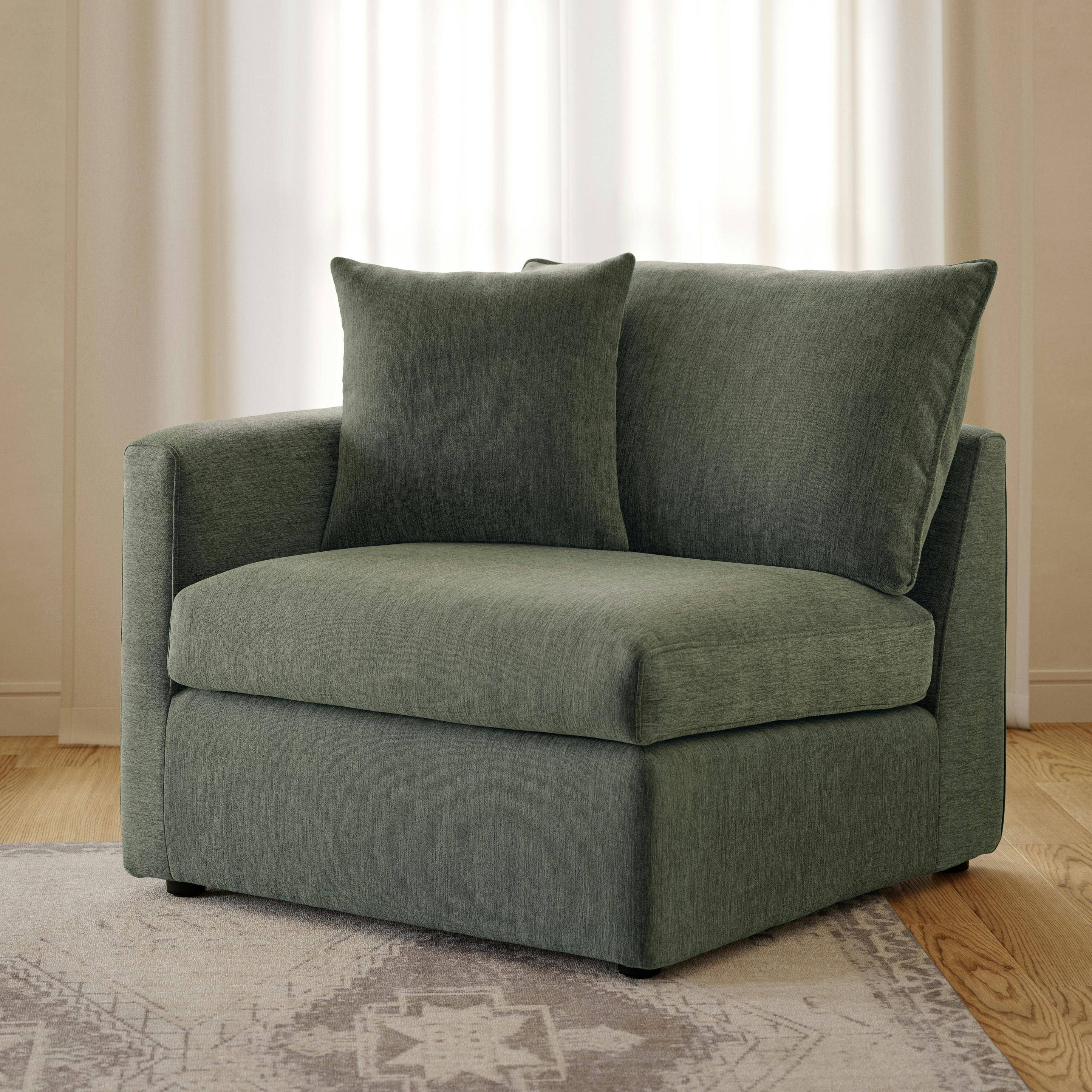 Lenae 36" Left Arm Module - Eleos Green
