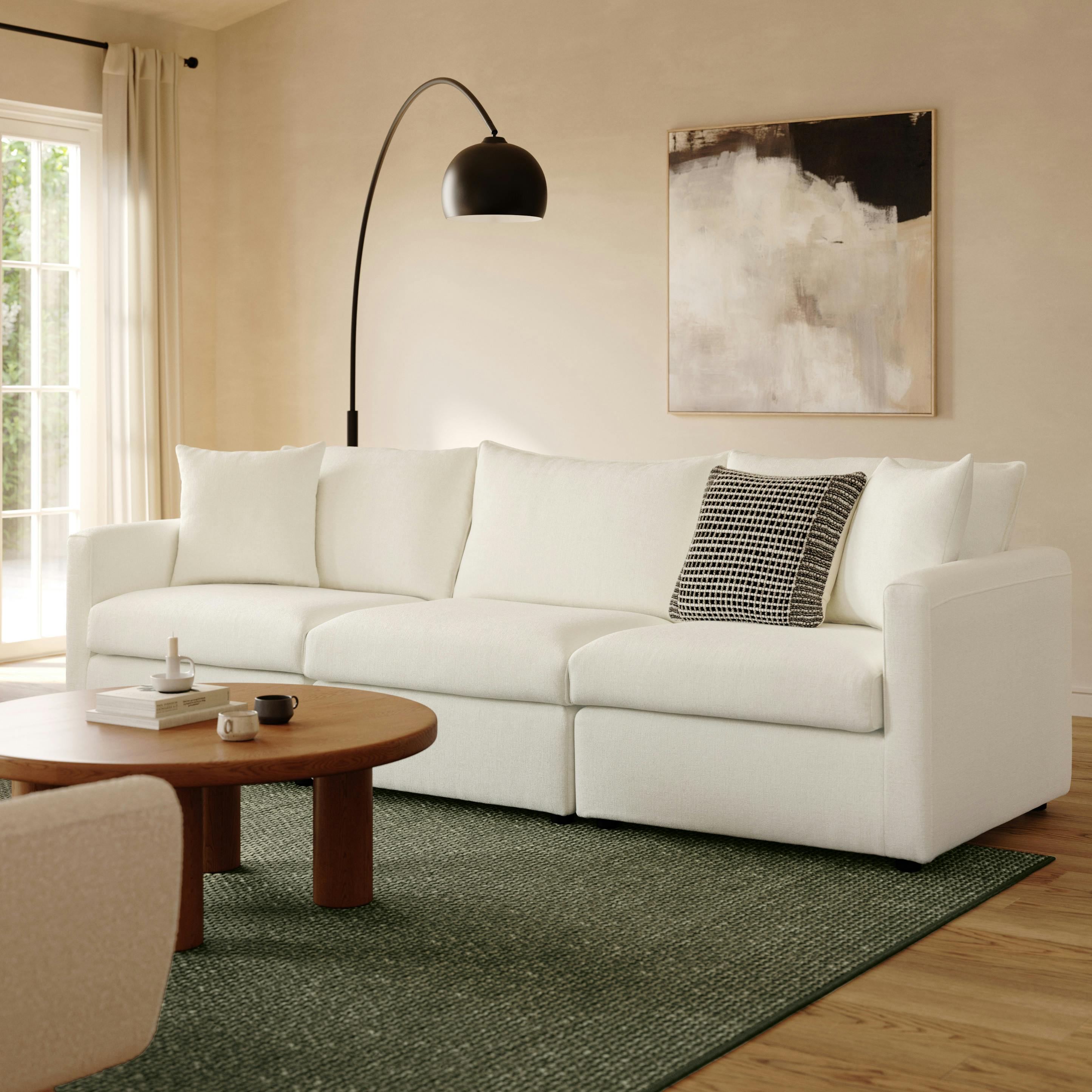 Lenae 104" Modular Sofa - Savoy Ivory