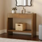 Leif 37" Storage Console - Smoked Oak
