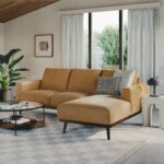 Rhett 93" Leather Right Chaise Sectional - Charme Tan