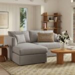 Marina 80" Reversible Storage Sectional - Hestia Gray