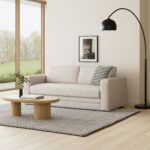 Riley 84" Storage Sofa - Napa White