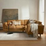 Timber 93" Leather Corner Sectional - Charme Tan