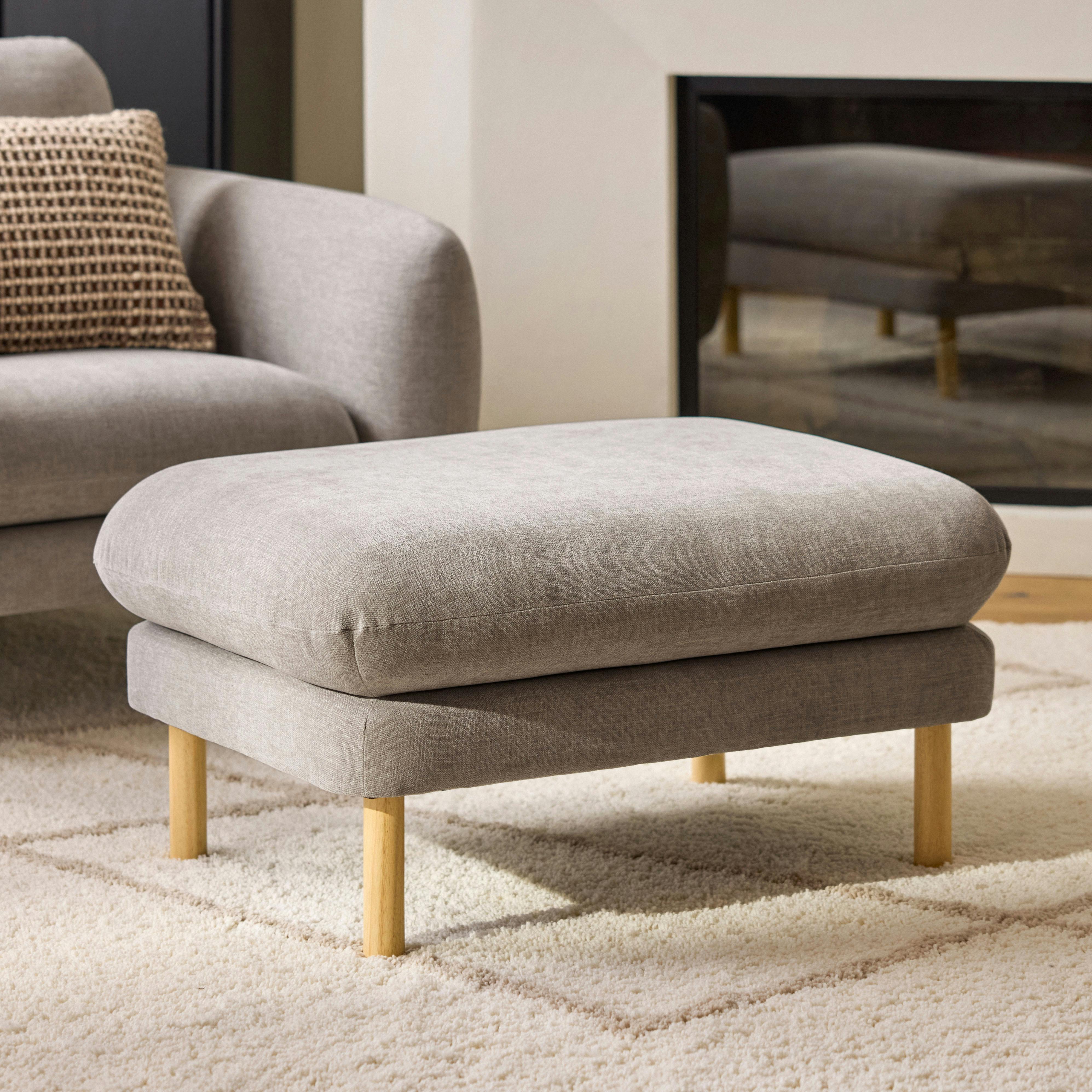 Sanders 35.5" Ottoman - Hestia Gray