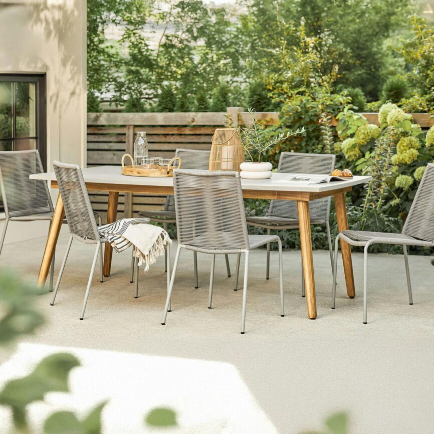 Atra 78.5" Outdoor Dining Table - Concrete
