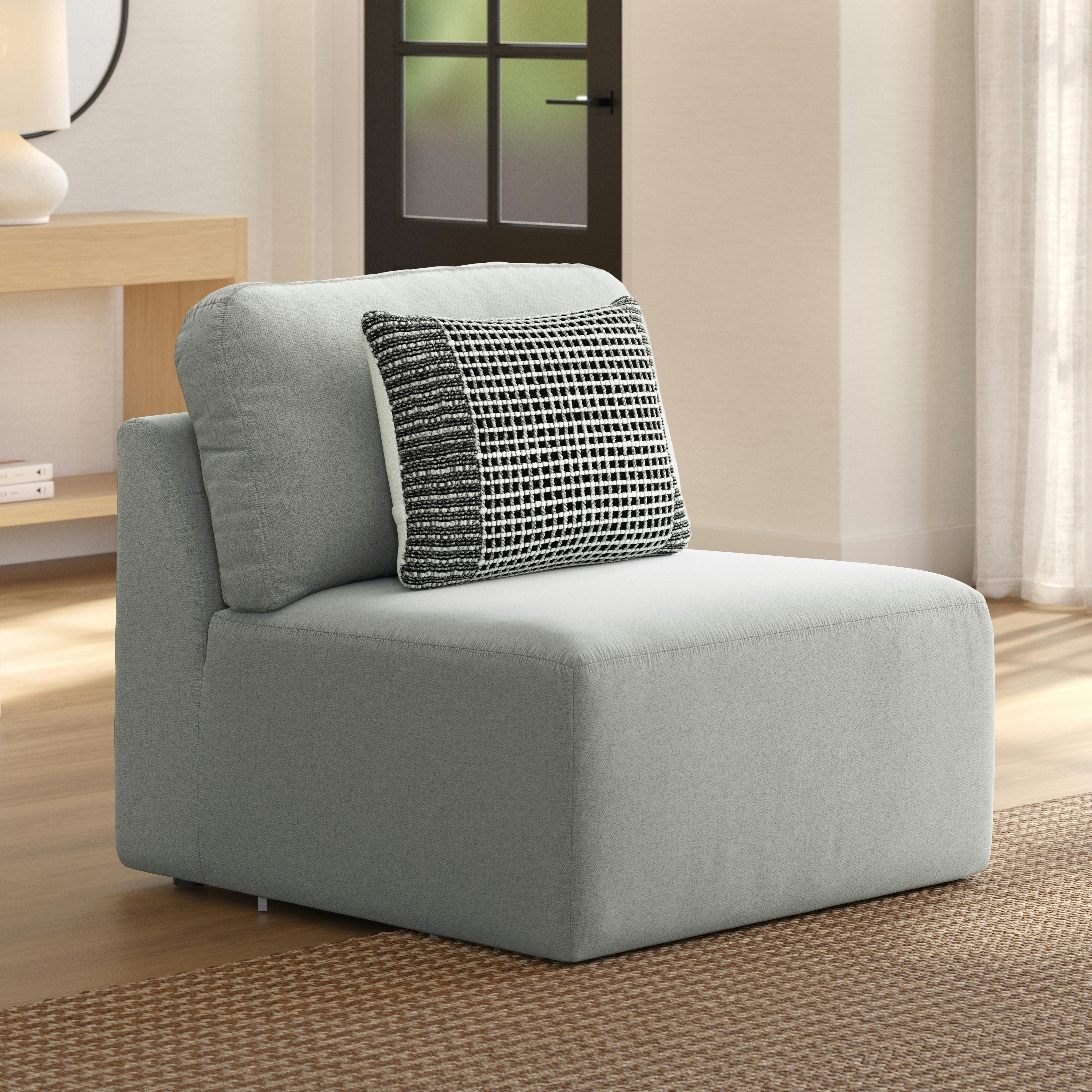 Juni 34" Armless Chair Module - Clover Ivory