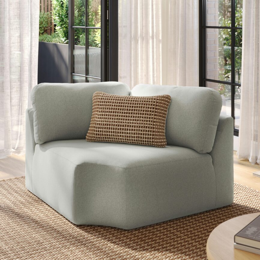 Juni 47" Corner Module - Clover Ivory