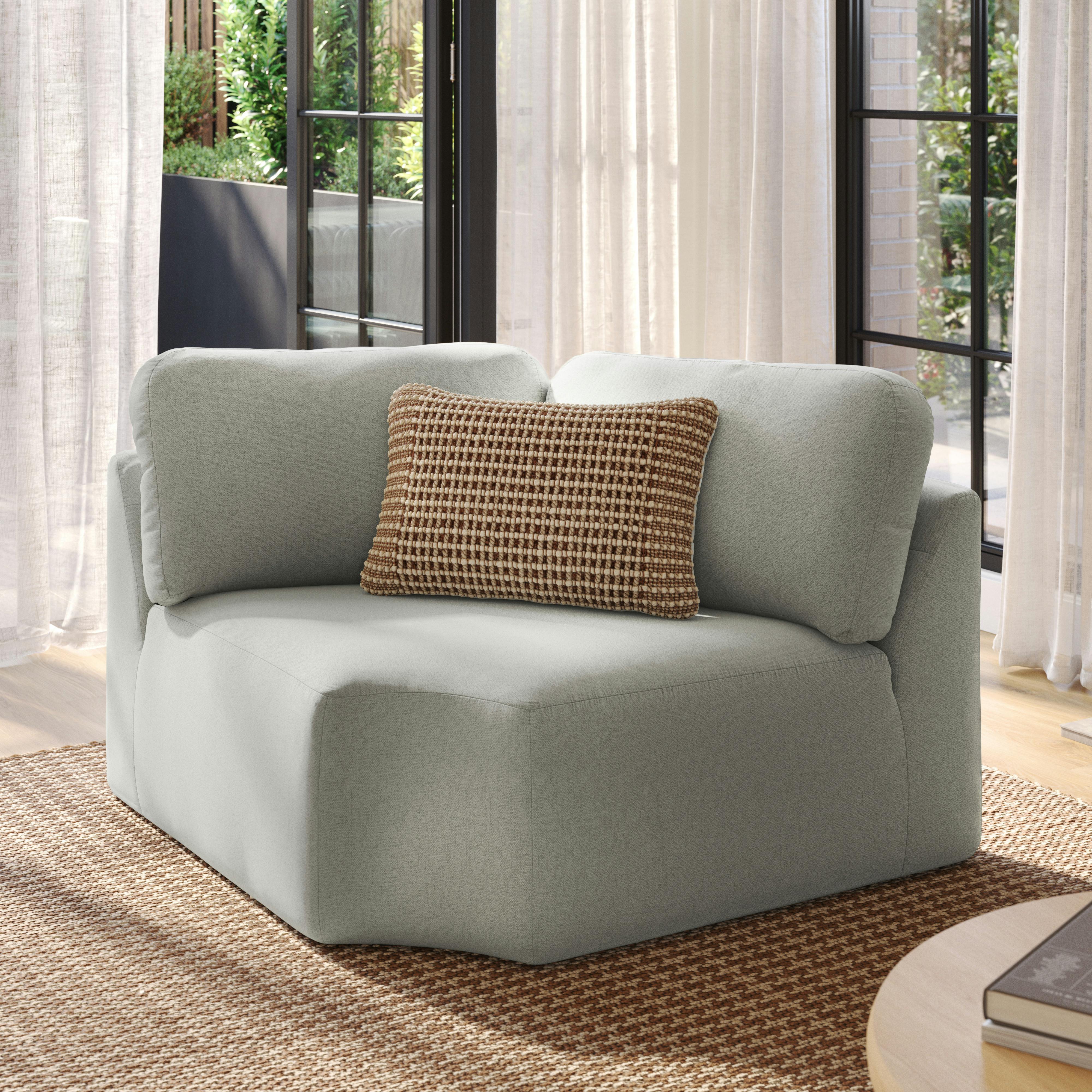Juni 47" Corner Module - Clover Ivory