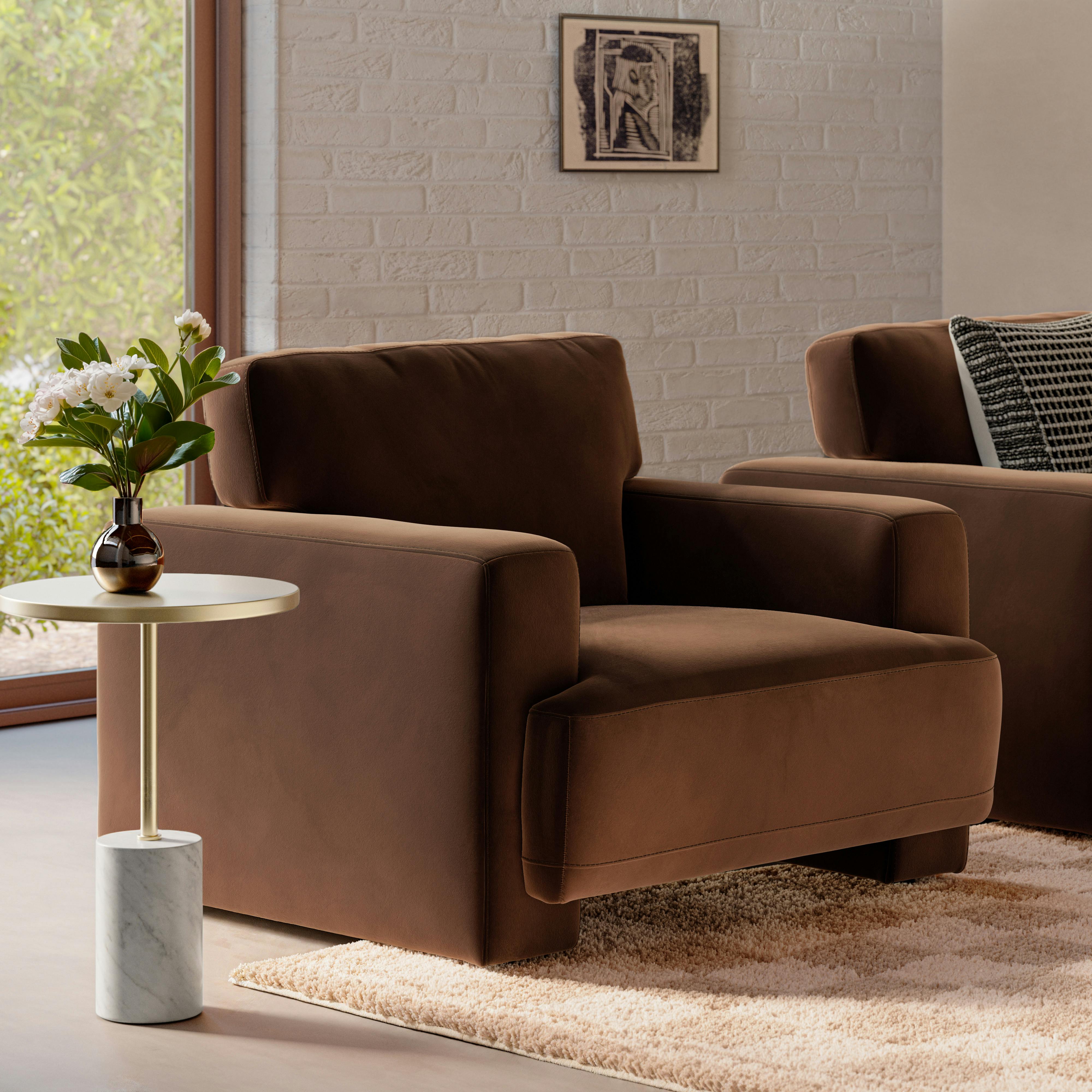 Sadie 44" Velvet Lounge Chair - Hale Earth