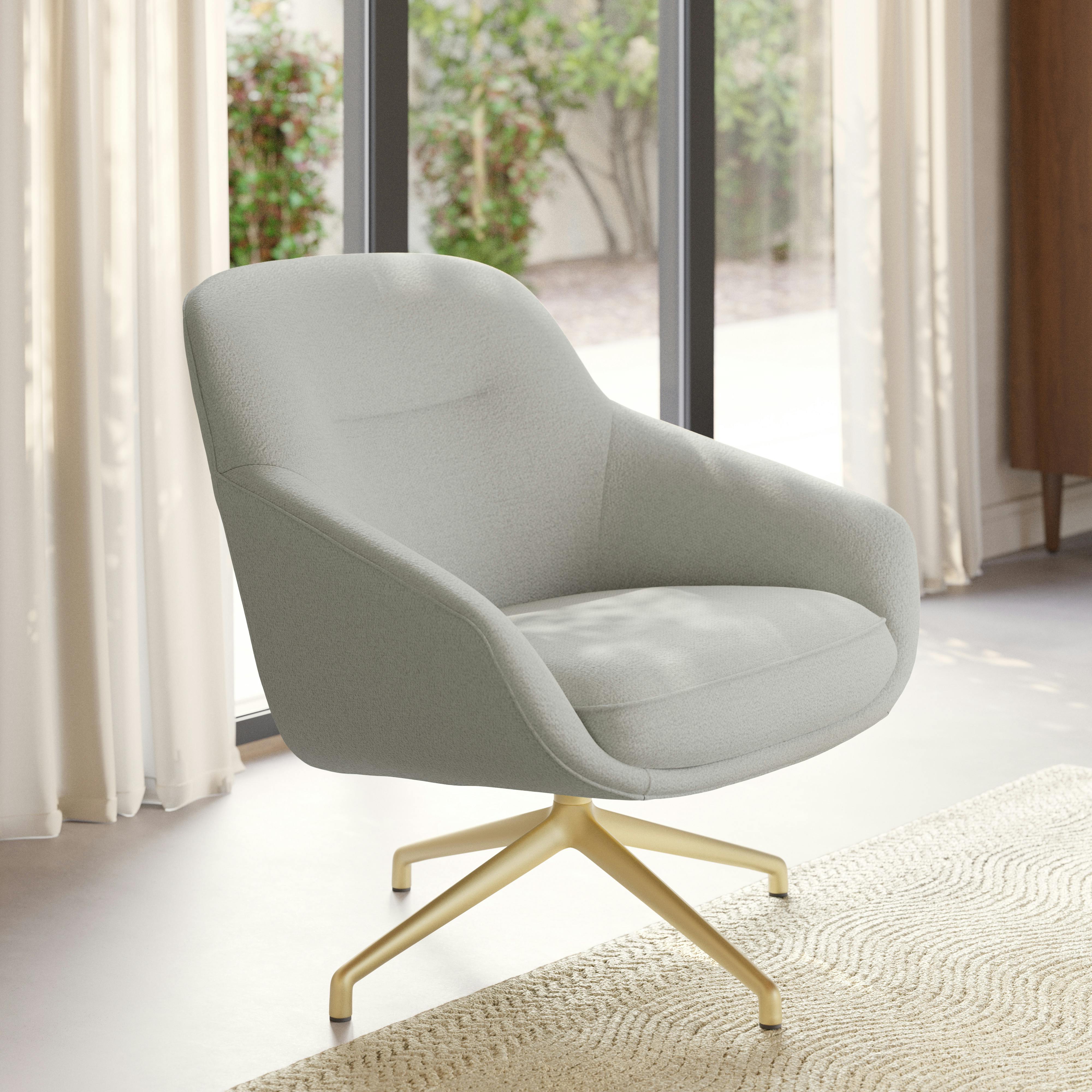 Sterling 33" Swivel Chair - Clover Ivory