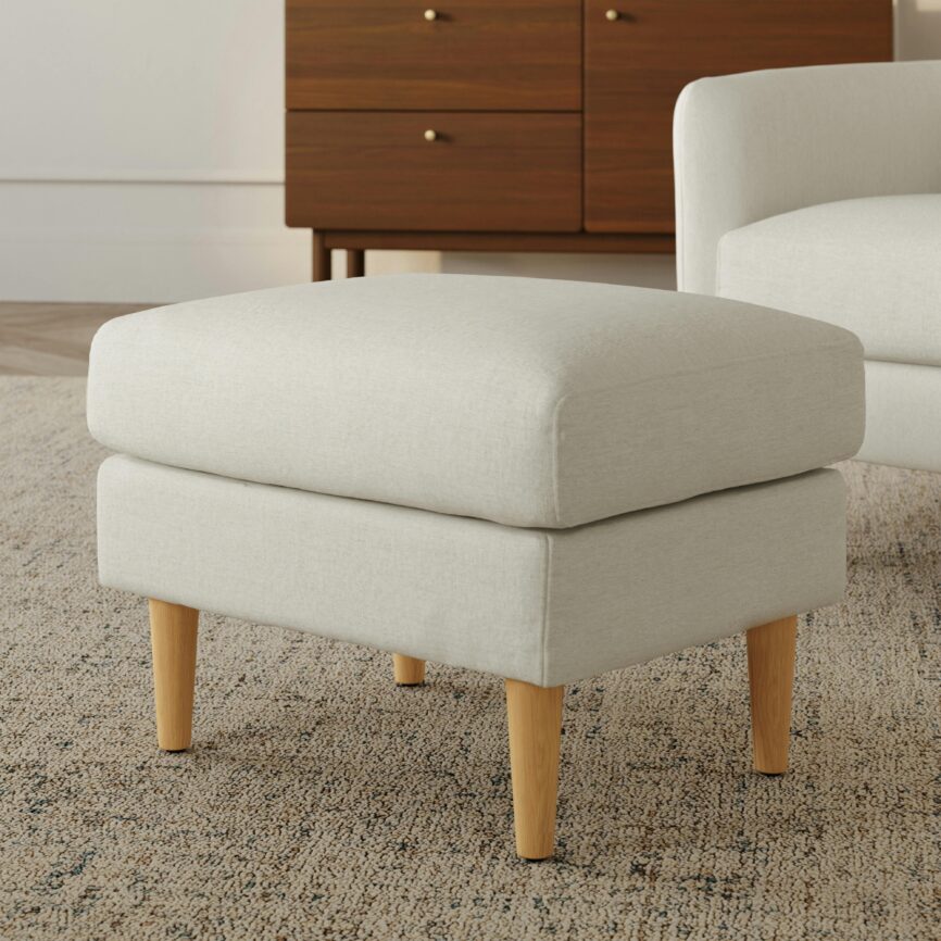 Hanson 24.5" Ottoman - Harbor Ivory