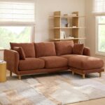 Nora 90.5" Reversible Sectional - Hestia Caramel