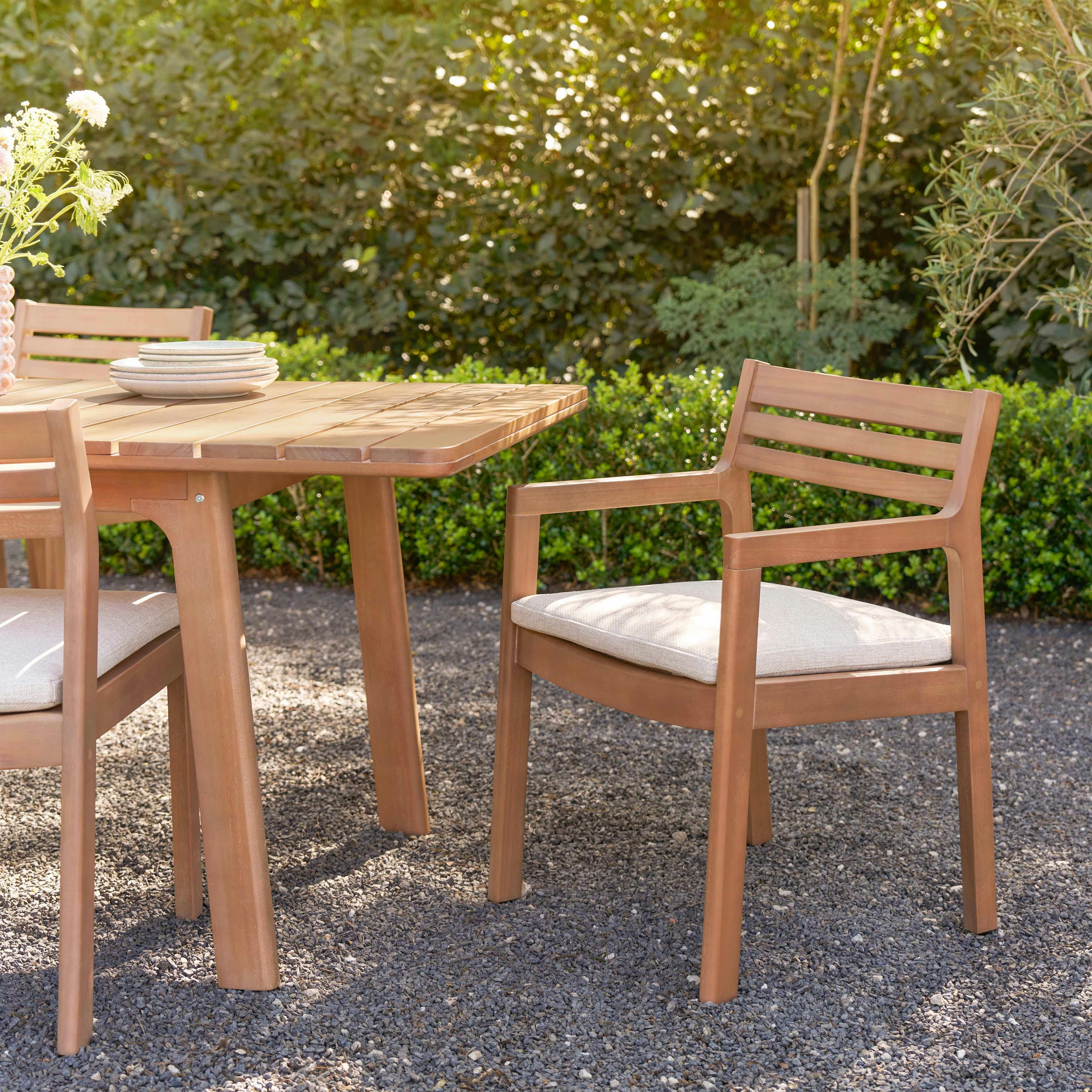 Elise Outdoor Dining Armchair - Basket Beige