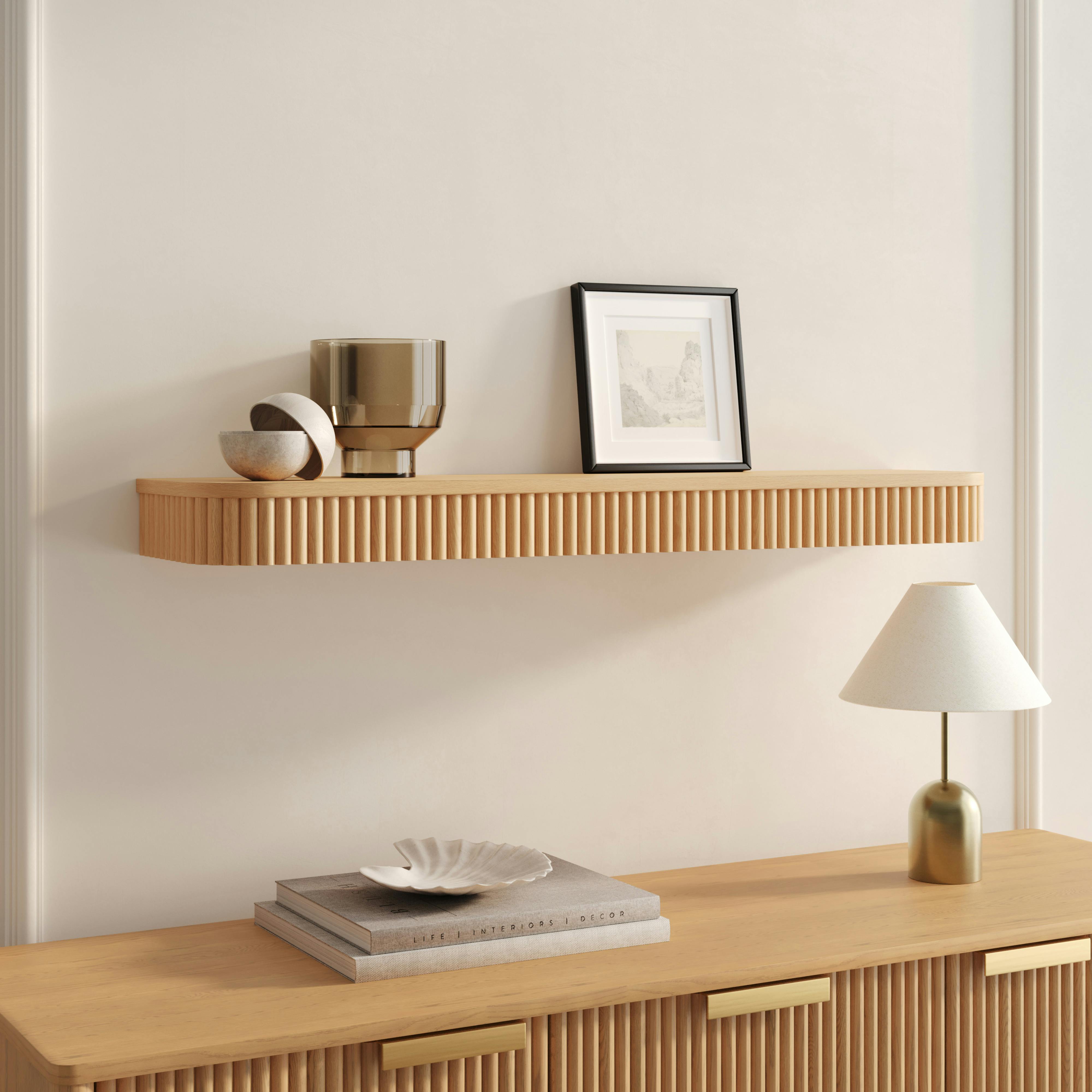 Liv 41.5" Floating Shelf - White Oak