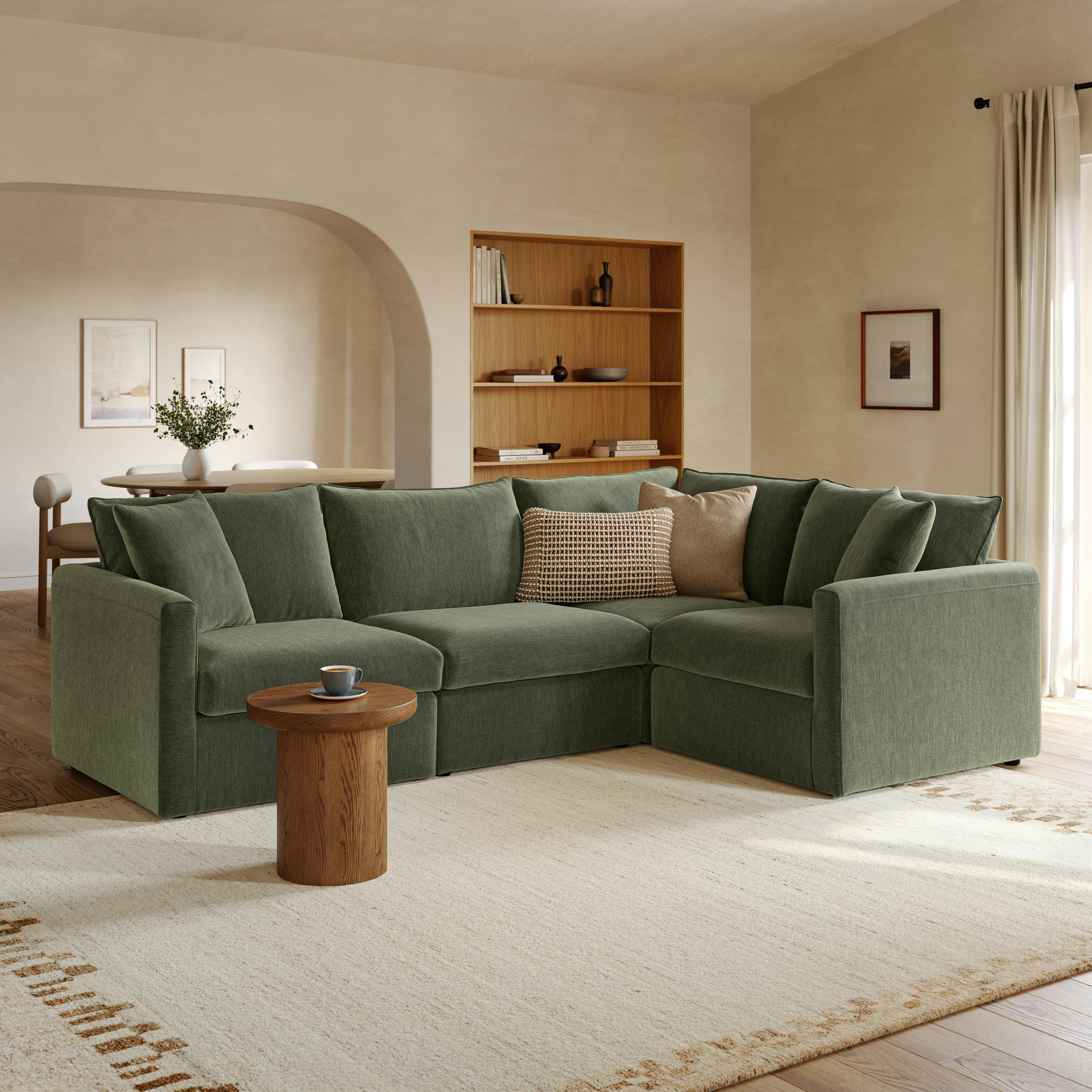 Lenae 106" Modular L-Shape Sectional - Eleos Green
