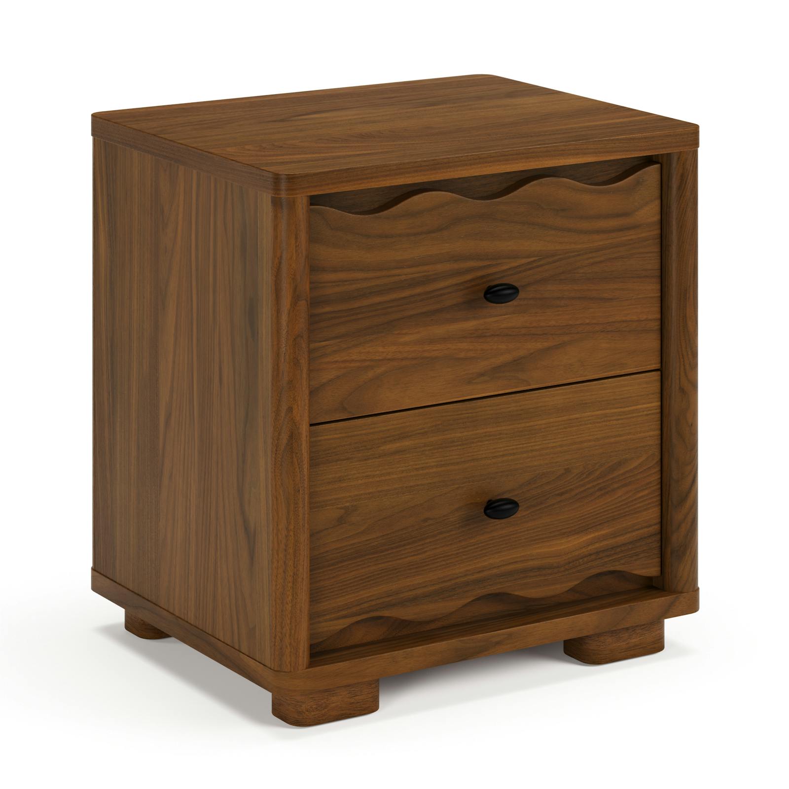 Boe 2-Drawer Nightstand - Walnut