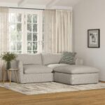 Leigh 92" Modular Sectional - Silver Ivory
