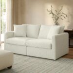 Lenae 72" Modular Loveseat - Savoy Ivory
