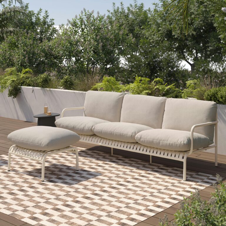 Sarek 89" Outdoor Sofa - Sunbrella® Linen