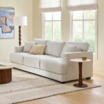 Dawn 93" Sofa - Silver Ivory