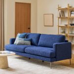 Cillian 87" Sofa - Ratine Navy