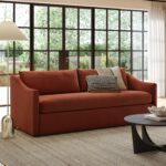 Landry 84.5" Velvet Sofa Bed - Hale Rust