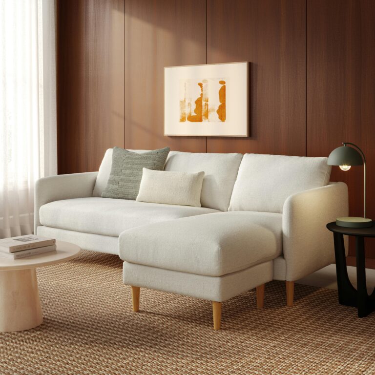 Hanson 88" Reversible Sectional - Harbor Ivory
