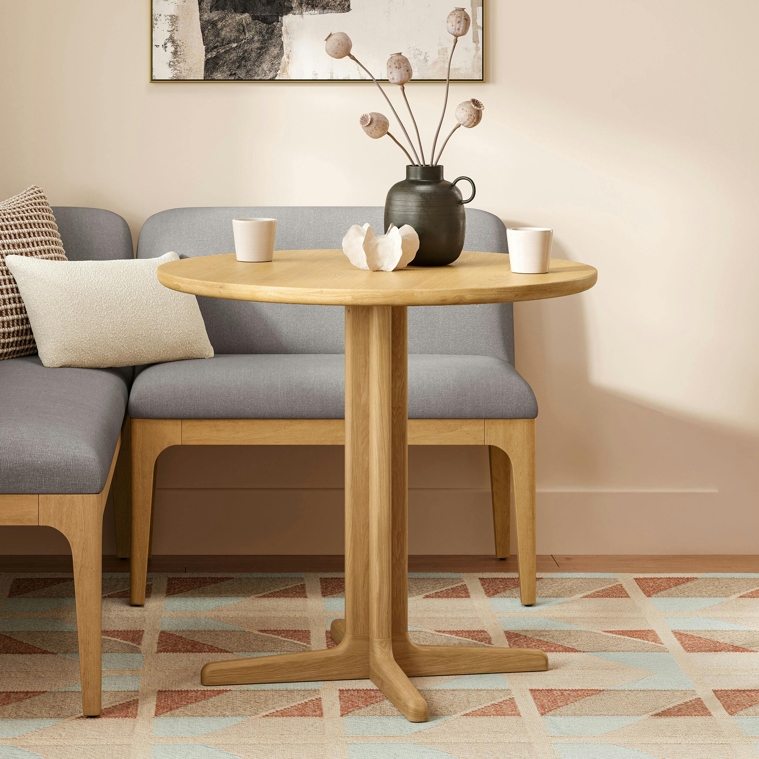 Odie Café Table - Natural Oak