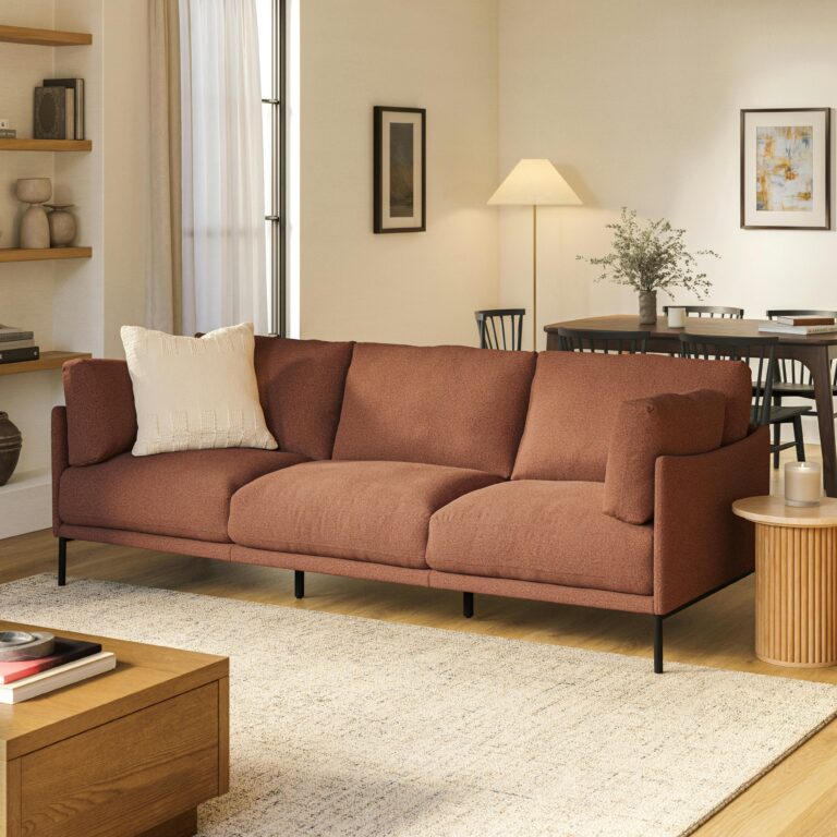 Olsen 92" Sofa - Ratine Oxide