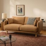 Nora 77" Leather Sofa - Charme Tan